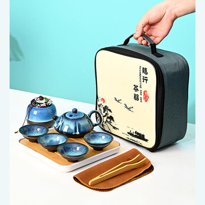 Starry Glaze Travel Tea Set